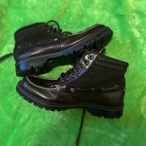 Men's Black Leather Boots